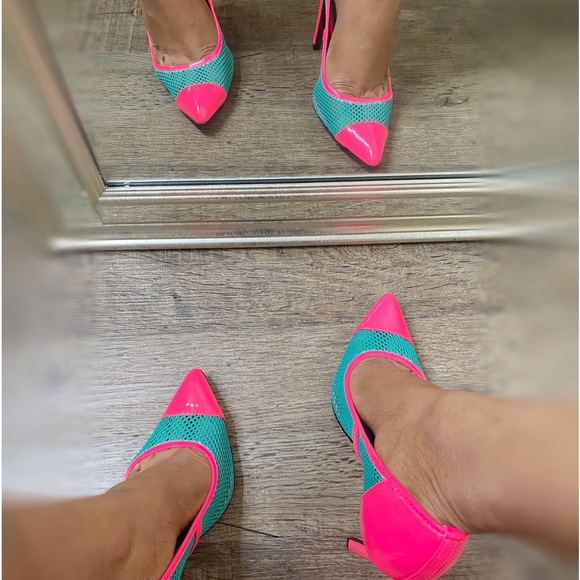 Privileged Neon Mesh Pumps - Picture 2 of 3